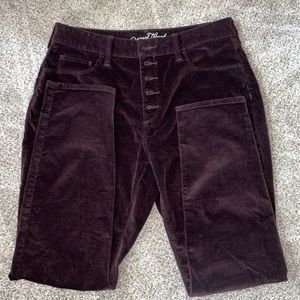 Universal Thread High Rise Skinny Corduroy Pants 12/31R